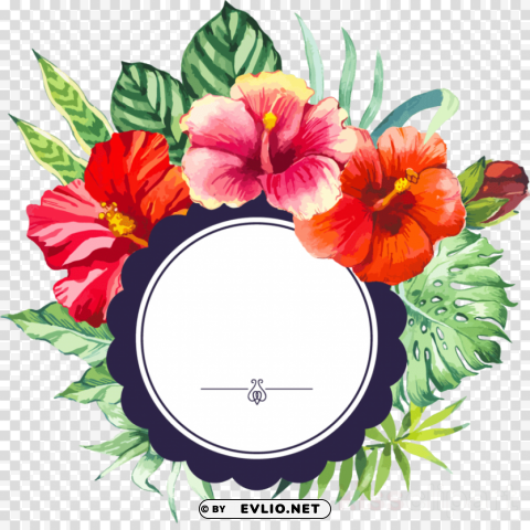 flower border Isolated Illustration in HighQuality Transparent PNG