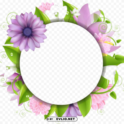 flower designs for borders PNG file without watermark