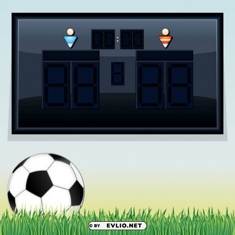 Football Scoreboard HighResolution Transparent PNG Isolated Item