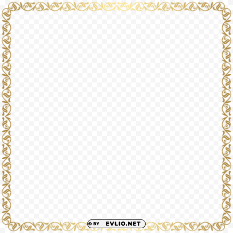 frame border gold Transparent PNG artworks for creativity