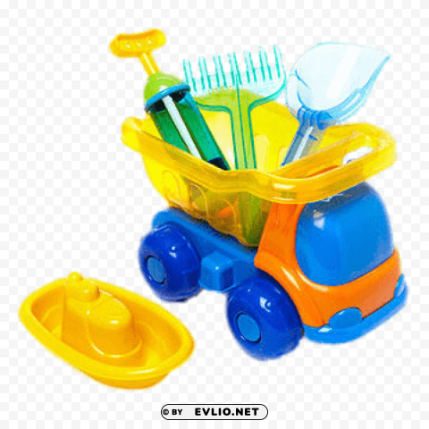 Beach Toys and Truck - Collection - Image ID a01fffaf Transparent PNG Isolated Object with Detail