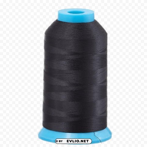 Black Thread Spool - -free - Image ID c4b2bc51 Clear Background PNG Isolated Subject