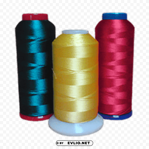 Transparent Background PNG of Thread Spools - No Backdrop - Image ID d2c722a5 Clear Background PNG with Isolation - Image ID d2c722a5