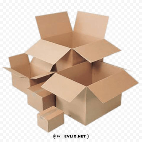 Various Cardboard Box Sizes - with Transparent Background - ID e8ba1db7 Free PNG images with clear backdrop