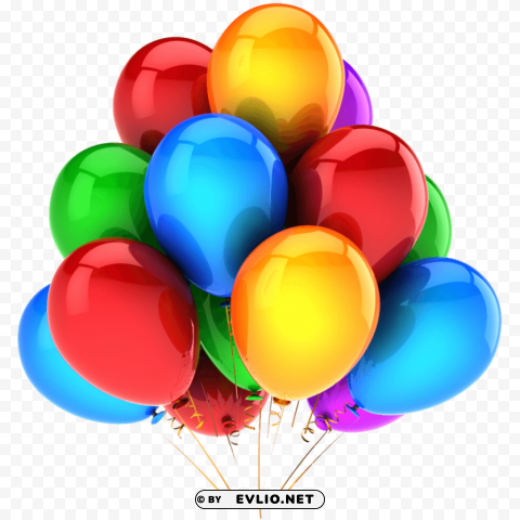 Transparent Background PNG of Large Group of Balloons - Image ID df0afdfb Transparent PNG Illustration with Isolation - Image ID df0afdfb