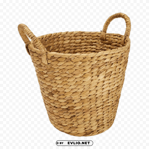 Round Basket With tow Handles - Circular Design - Image ID f1a5f045 Transparent PNG Isolated Illustration