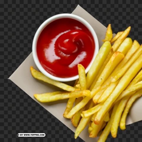 French Fries and Ketchup Free Image PNG images with cutout