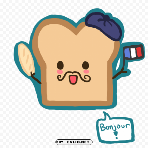 french toast PNG for digital design