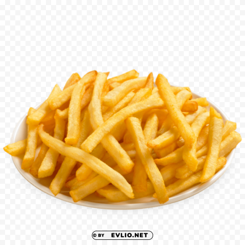 fries Isolated Object on Transparent Background in PNG