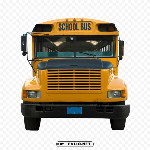 front school bus Transparent background PNG artworks