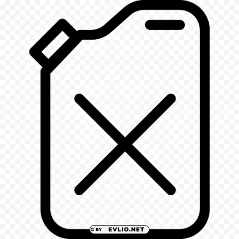 fuel petrol jerrycan Transparent PNG Object Isolation