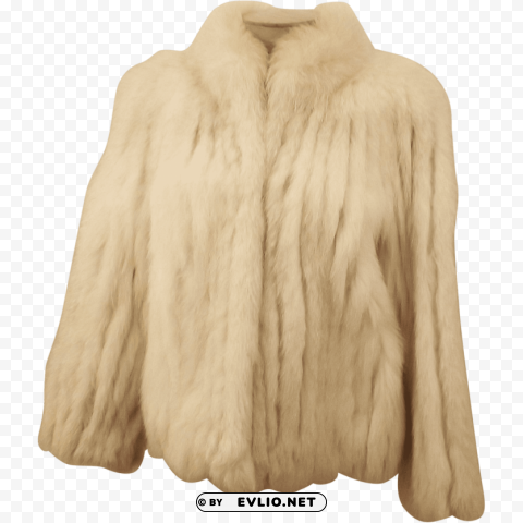 fur coat brown Transparent Background PNG Isolated Graphic
