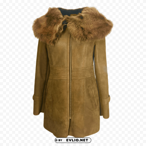 fur coat brown Clean Background Isolated PNG Graphic Detail png - Free PNG Images ID 51ef3ae6