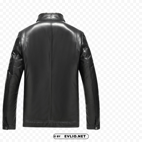 fur lined leather jacket image PNG file with alpha