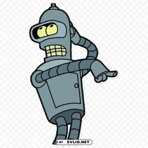 futurama bender PNG Image with Transparent Isolated Design clipart png photo - 66950b93
