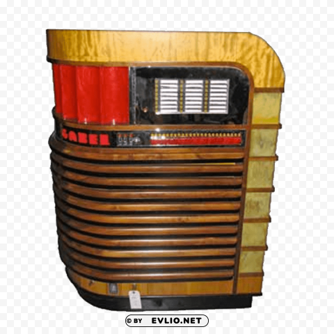 gabel kuro vintage jukebox 1940 Isolated Item on Transparent PNG Format