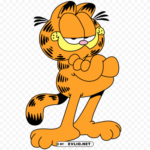 garfield proud Transparent Background PNG Object Isolation clipart png photo - d9d51725