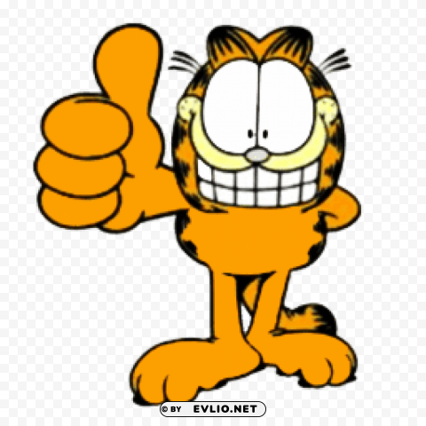 garfield thumb up PNG for business use