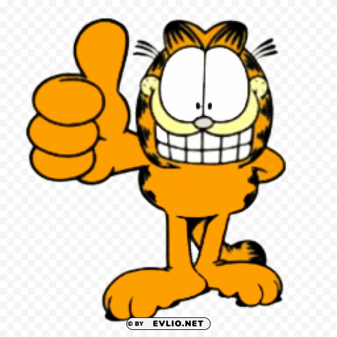 Garfield Thumb Up PNG For Business Use