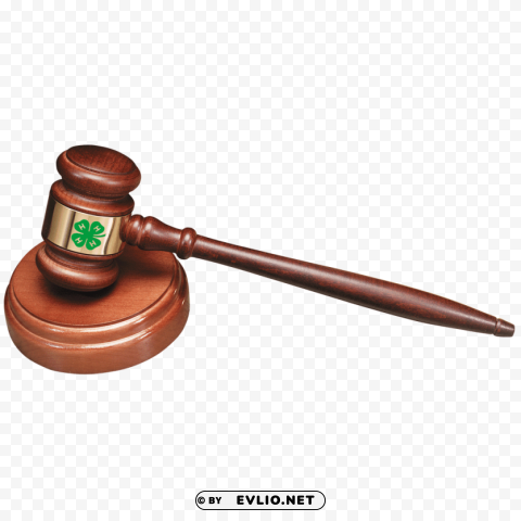 gavel Isolated Artwork on Transparent Background PNG