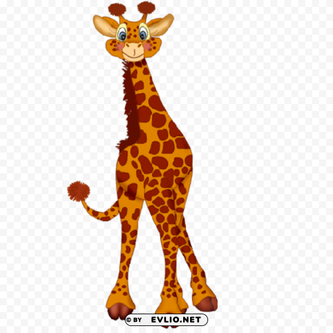 giraffe PNG Graphic with Transparent Isolation