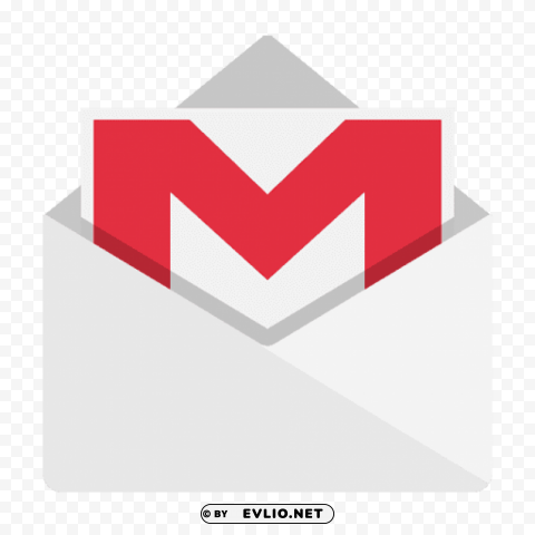 gmail icon android kitkat PNG Graphic Isolated on Clear Background Detail