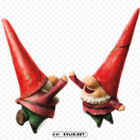 gnomes goons high five PNG pics with alpha channel