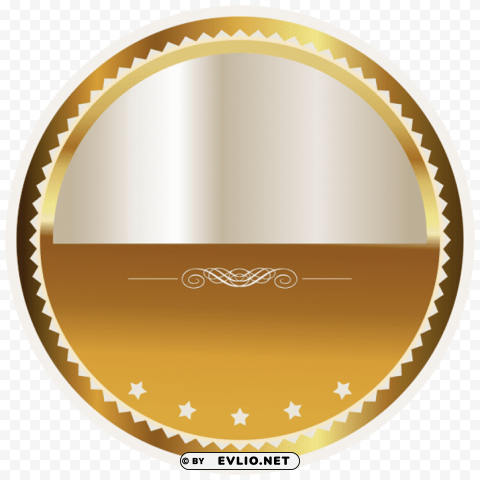gold and white seal badgepicture PNG images for editing
