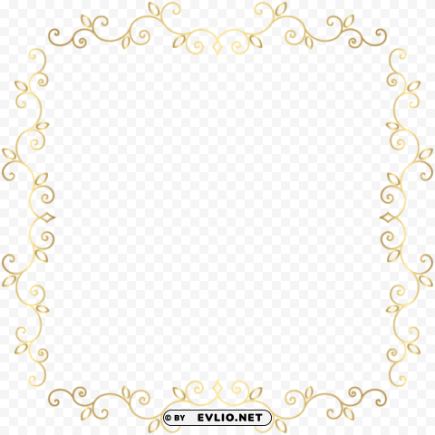 gold border frame Transparent PNG illustrations