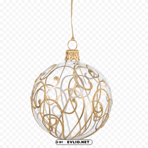 Gold Christmas Ornament PNG Images With Transparent Space