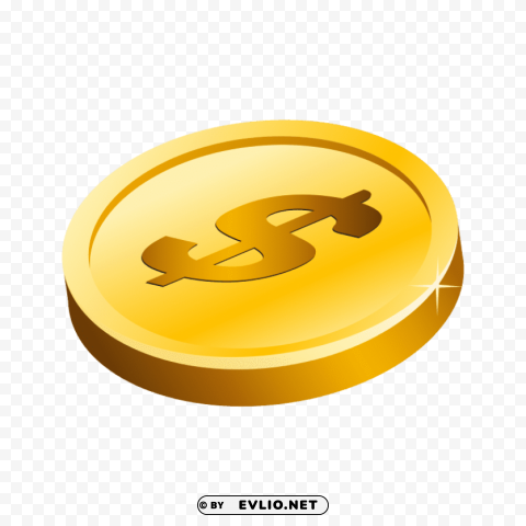 gold coins Isolated Character in Clear Background PNG
