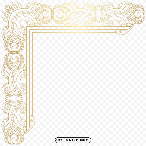 gold corner HighQuality Transparent PNG Isolated Graphic Design clipart png photo - 5cc77e78