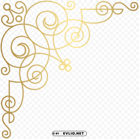 gold corner HighResolution Isolated PNG with Transparency clipart png photo - 8e375af0