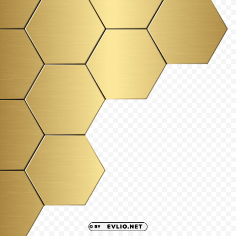 gold corner decoration Isolated Character in Clear Background PNG
