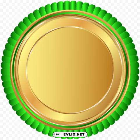 gold green seal badge High-resolution PNG images with transparent background