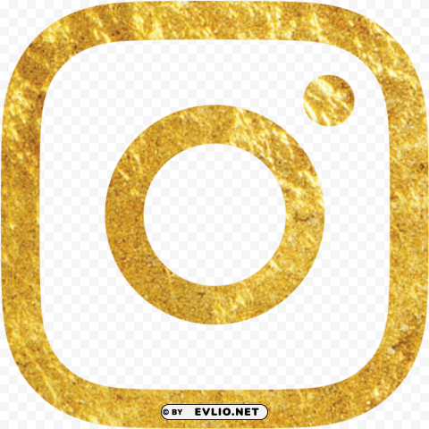 gold logo PNG for social media