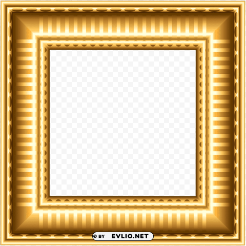 gold picture frame Isolated Graphic on HighResolution Transparent PNG