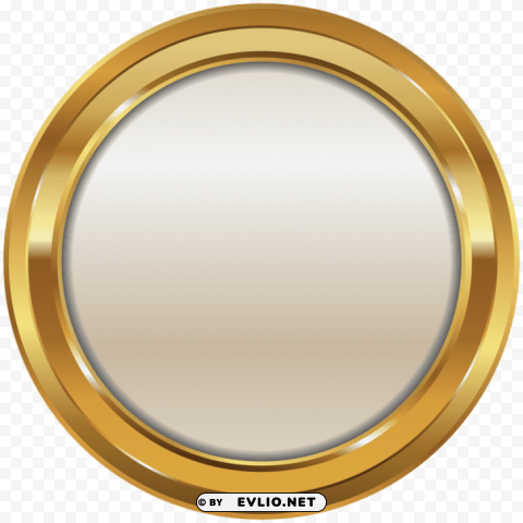 gold white seal transparent Isolated Artwork in HighResolution PNG