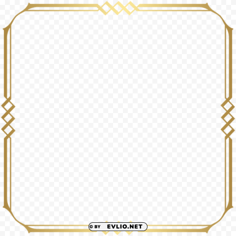 golden border frame Transparent PNG images bundle