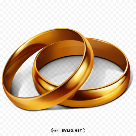 golden ring PNG Graphic Isolated with Transparency