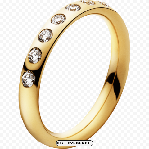 golden ring PNG Graphic with Clear Isolation