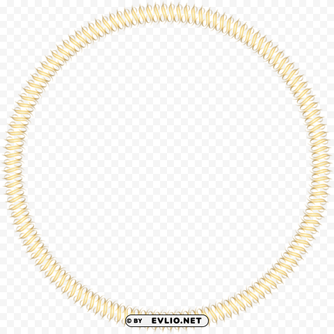 golden round deco border PNG Graphic with Transparent Isolation