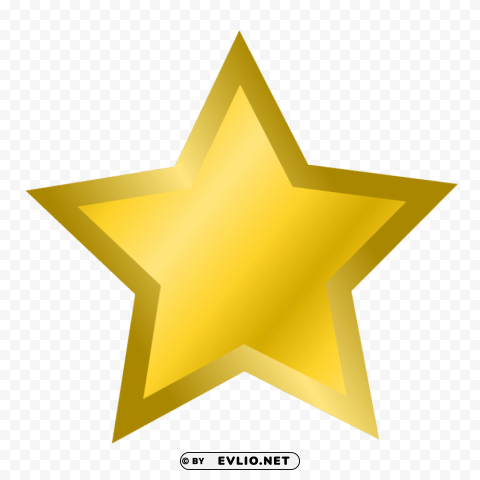 golden star Isolated Graphic Element in HighResolution PNG