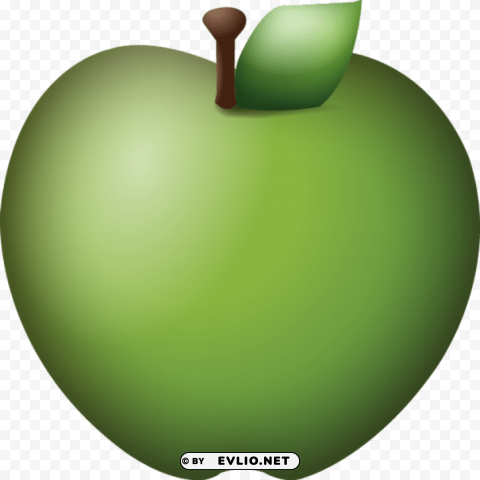 green apple Isolated Icon in Transparent PNG Format