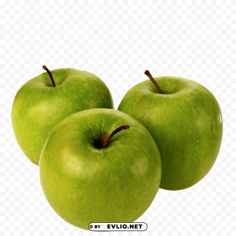 green apple Isolated Item on Transparent PNG Format