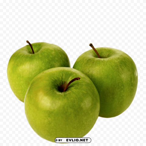 Green Apple Isolated Item On Transparent PNG Format