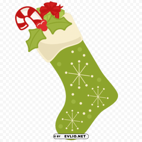 green christmas stocking PNG Graphic with Clear Background Isolation PNG transparent with Clear Background ID a9e5a142
