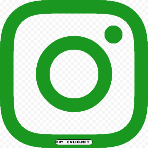 green instagram logo Isolated Subject with Clear Transparent PNG PNG transparent with Clear Background ID 0552a455