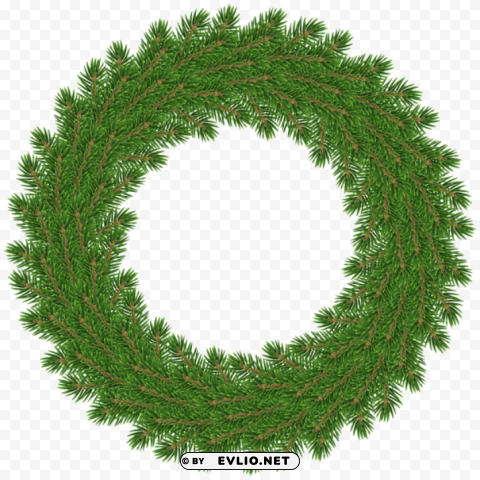 green pine wreath deco Free PNG images with alpha channel compilation