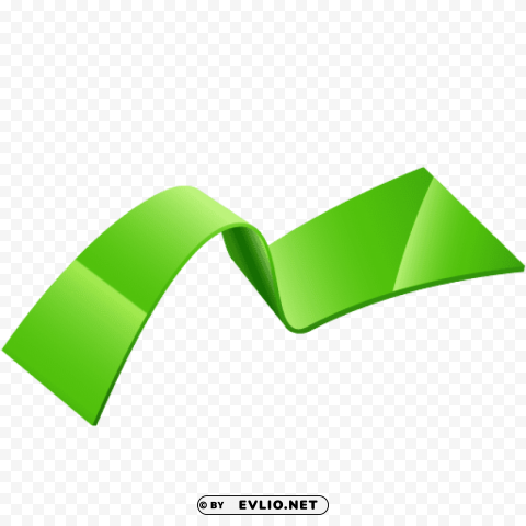 Green Ribbon PNG Format